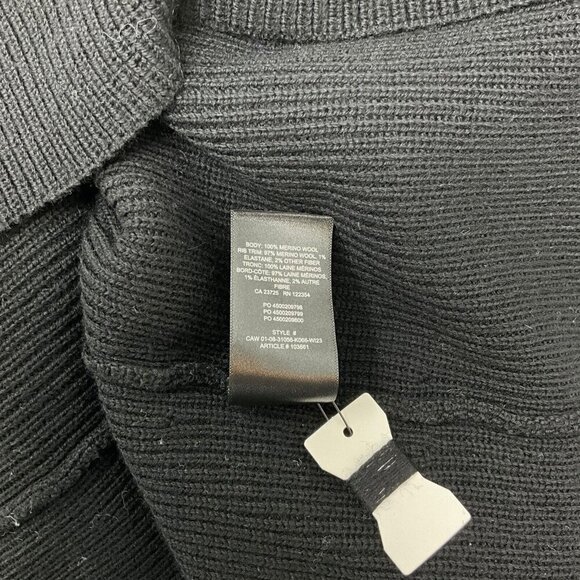 NWT Babaton S Maclean Sweater Dress Black 100% Merino Knit Turtleneck Pullover - Picture 10 of 10